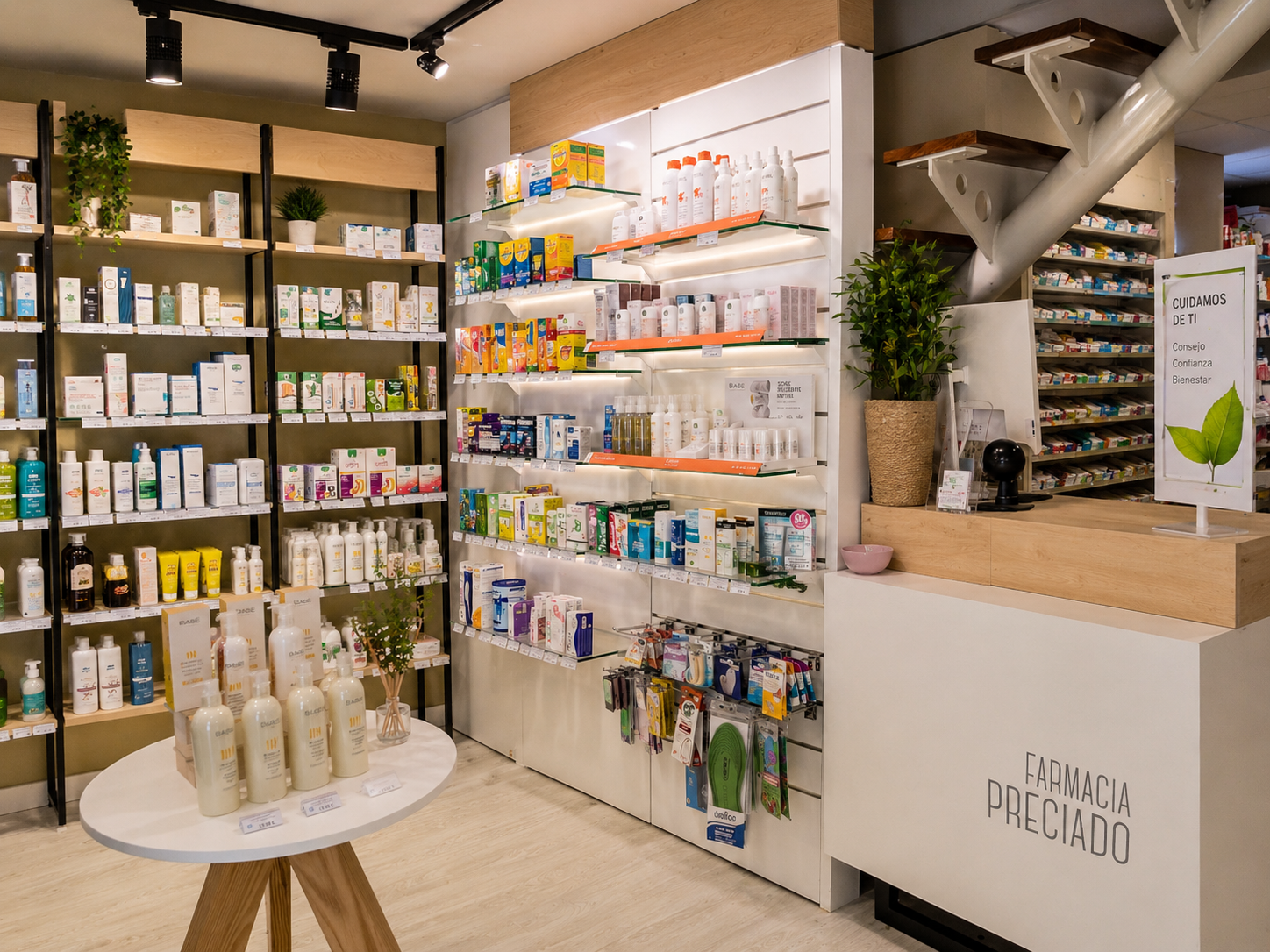 Interior de Farmacia Preciado en Carneiras, Vigo