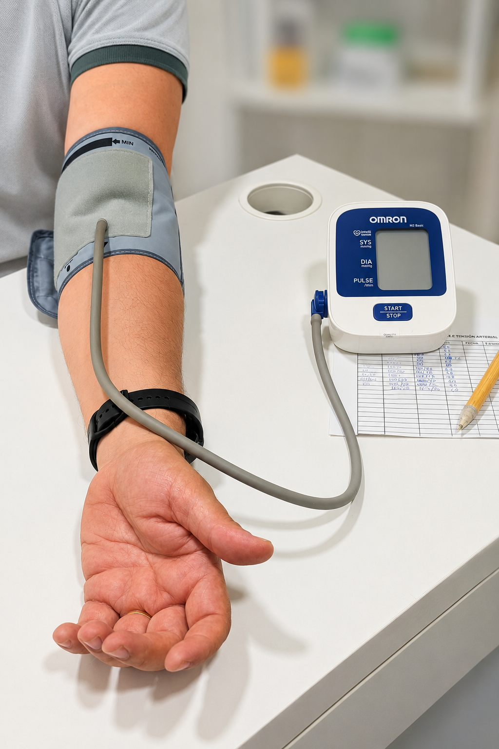 Control de la tensión arterial en Farmacia Preciado